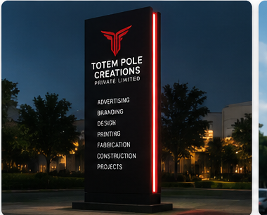 Totem Pole Sign Board